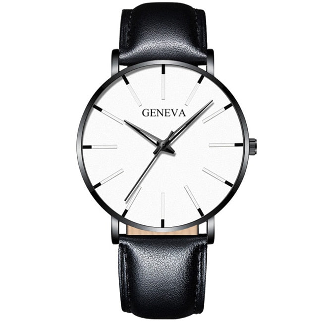 Reloj de moda minimalista, reloj de cuarzo con correa de malla de acero inoxidable
