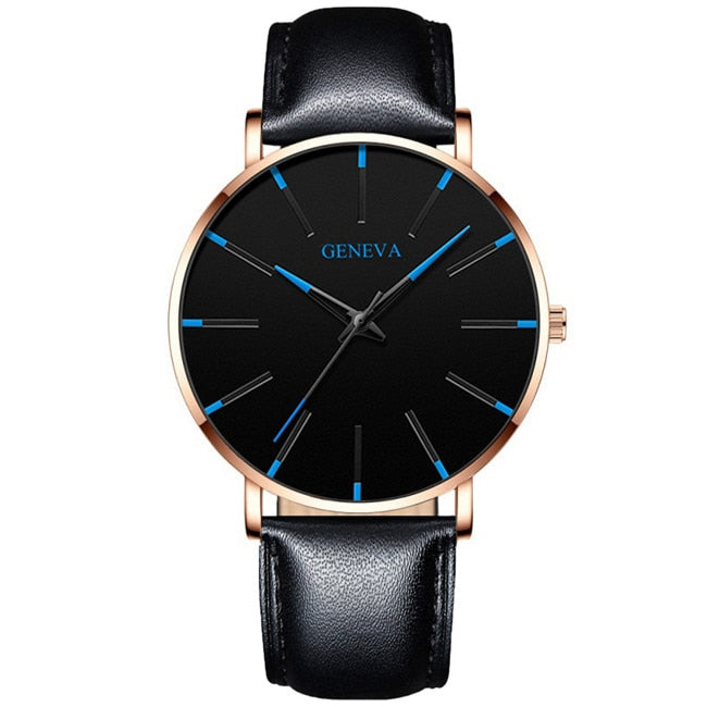 Reloj de moda minimalista, reloj de cuarzo con correa de malla de acero inoxidable