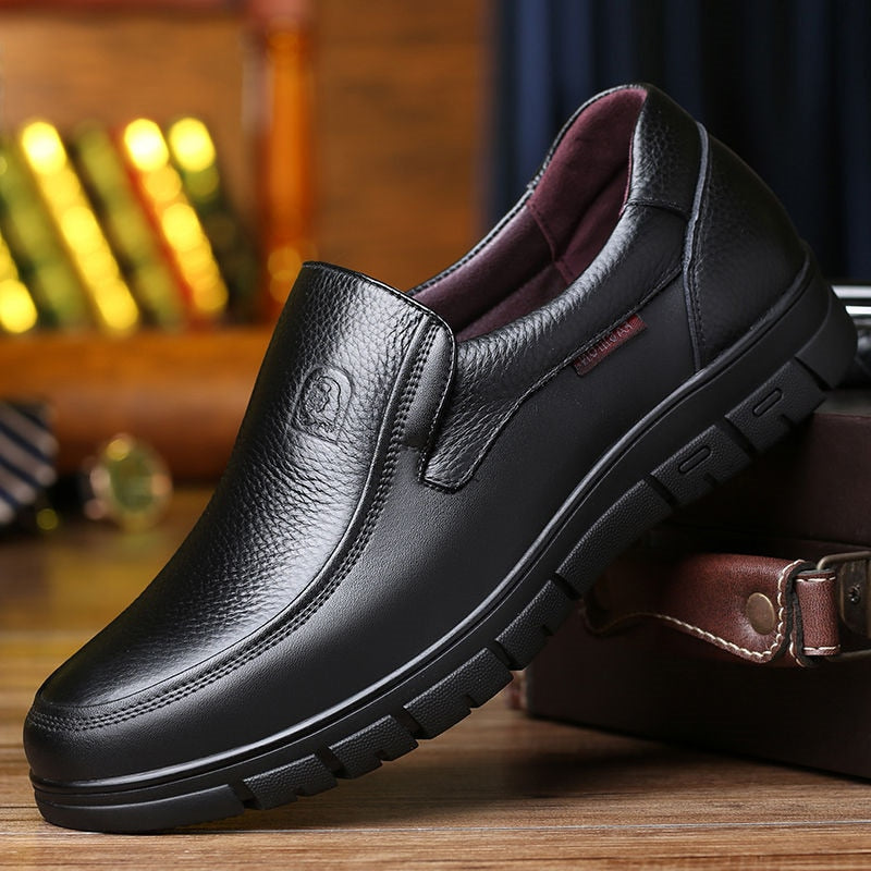 Zapatos hechos a mano de cuero genuino para hombres, zapatos casuales de plataforma plana para caminar, calzado al aire libre, mocasines, zapatillas transpirables