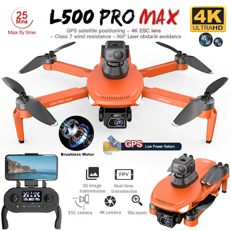 Drone 4K Professional HD Dual Camera 5G WIFI 360°
