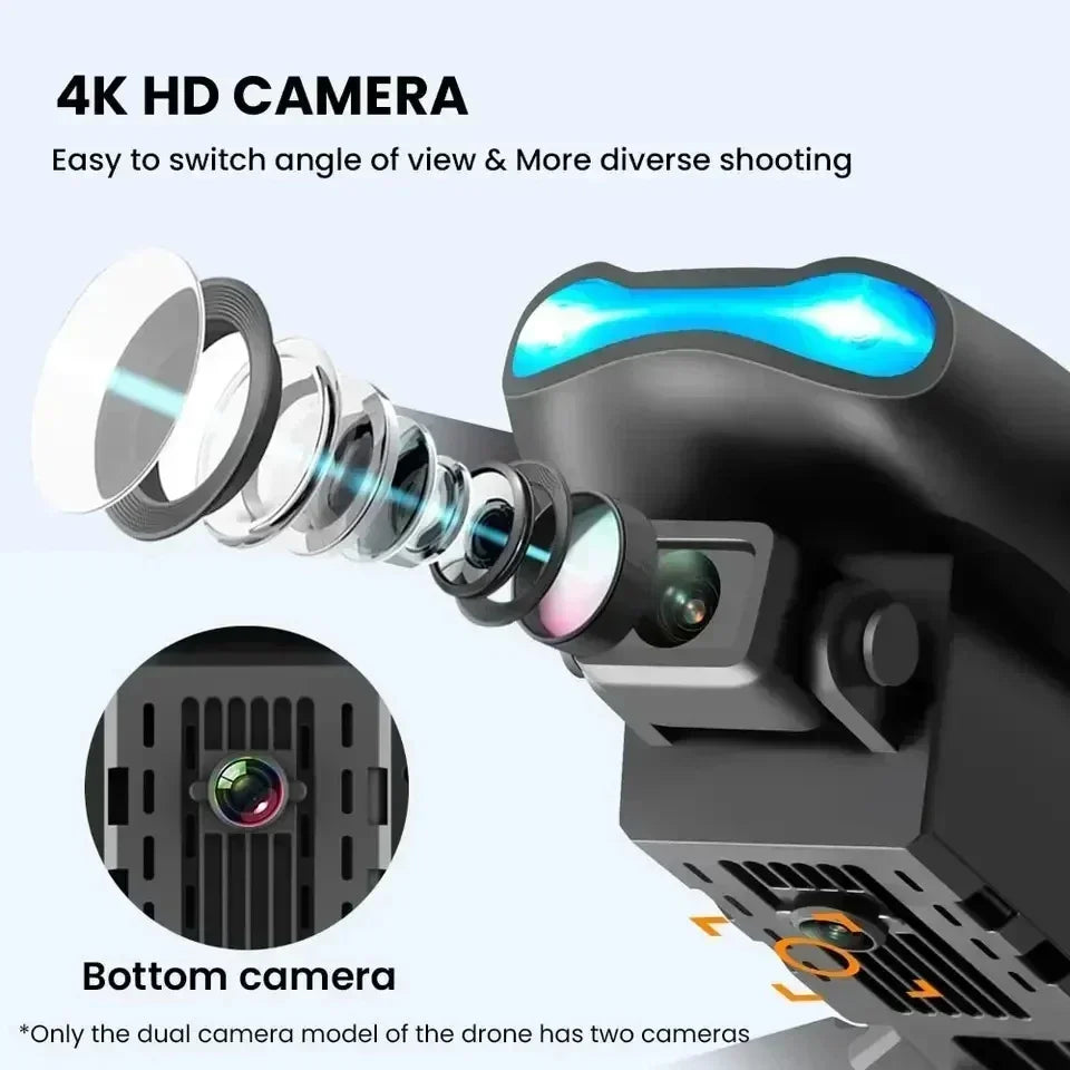 Drone Quadcopter Control Remoto E99 Pro, fotografía HD6K, con fijación de altitud y UAV