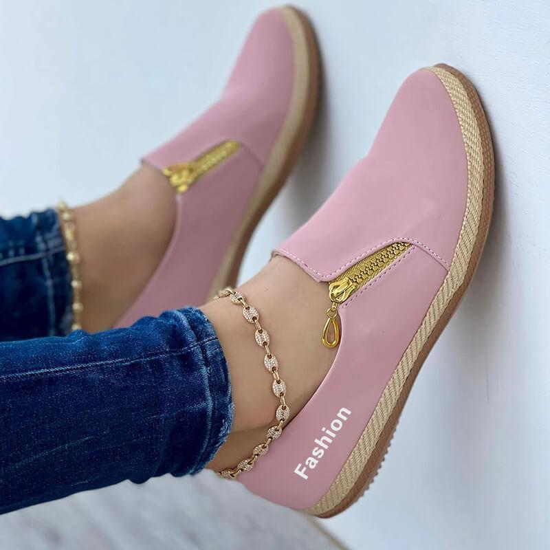 Zapatos planos De diseñador para Mujer, zapatillas informales clásicas para caminar, zapatillas De correr De moda romana
