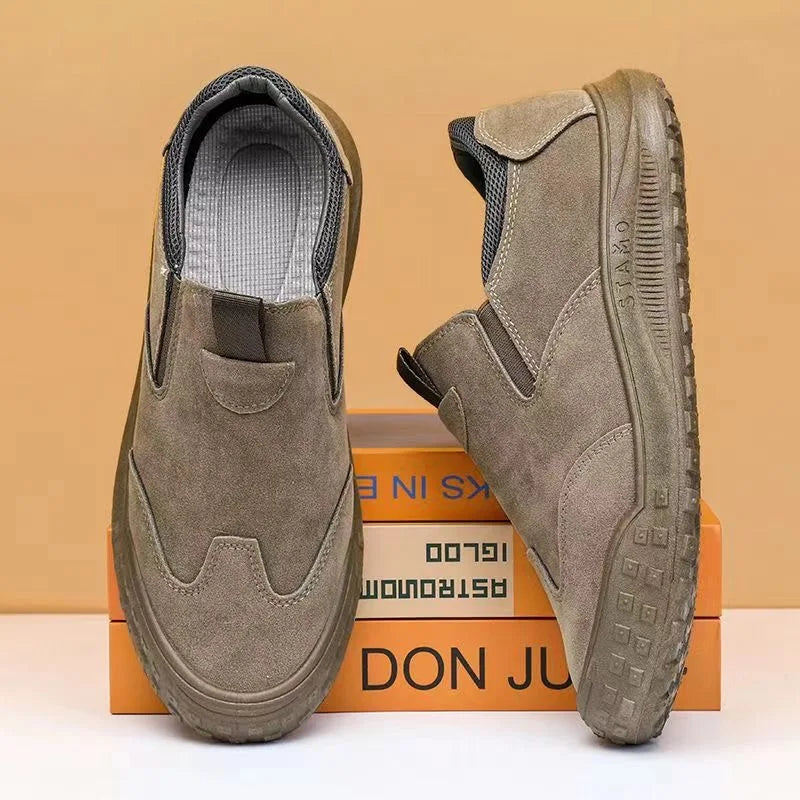 Zapatos para hombre, zapatos de seguridad, modernos, antideslizantes, deportes, comodos