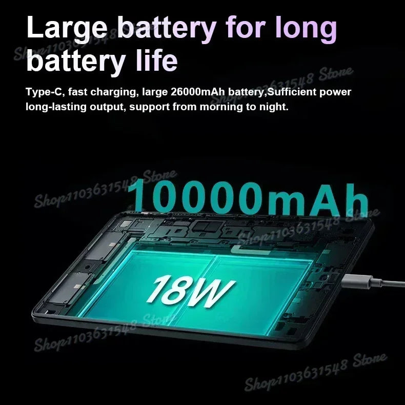 TabletPad 8Pro de 10.1" Android 13, procesador snapdragon 8Gen2, 5G doble SIM, WiFi, pantalla completa HD