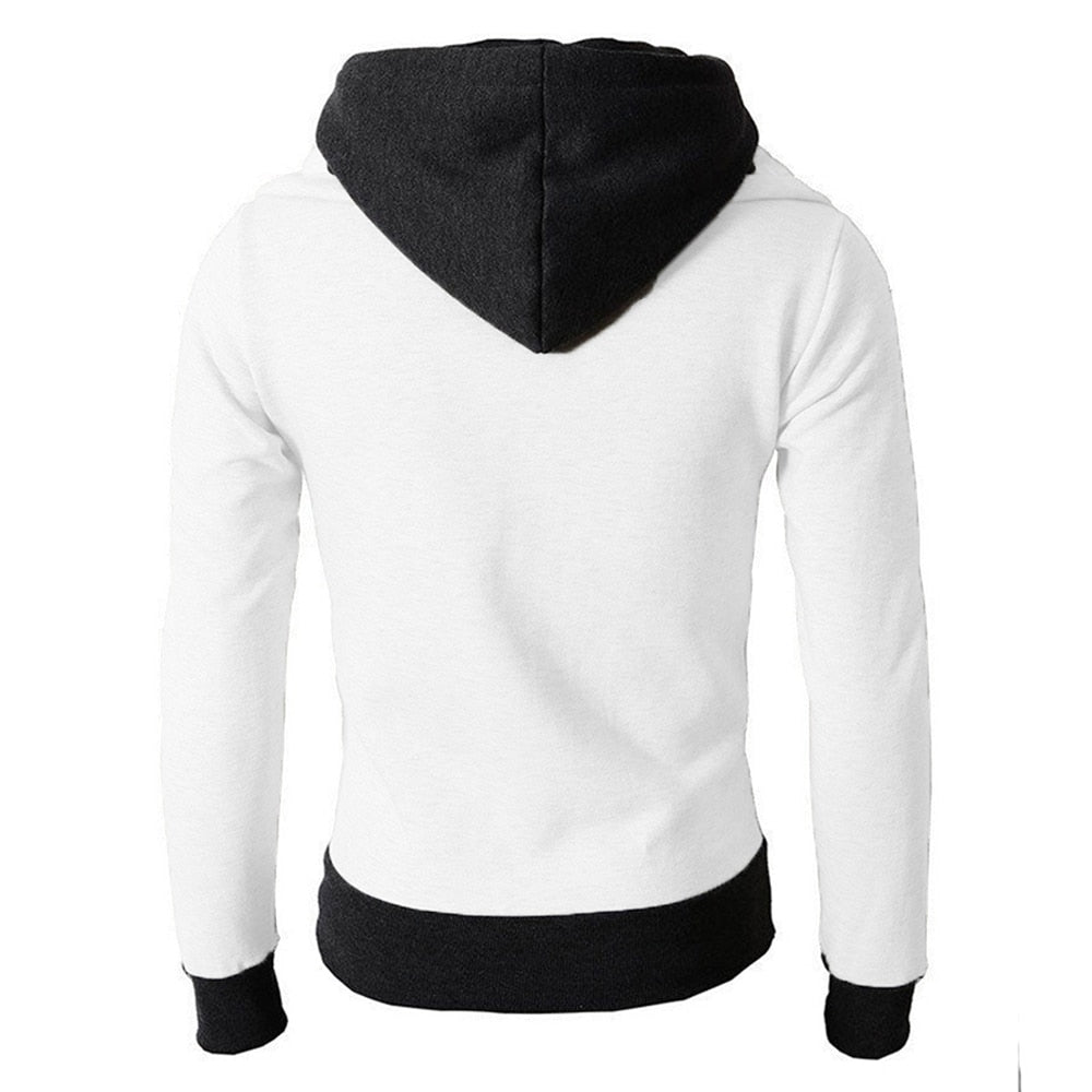Chaqueta para hombre, abrigo casual de lana, moda otoño invierno, con capucha