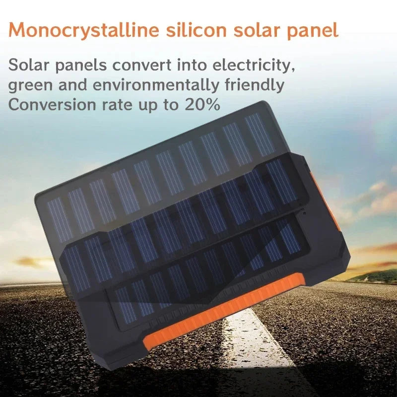 Banco de energía solar Xiaomi, carga rápida, para exteriores, gran capacidad, bateria de reserva portatil