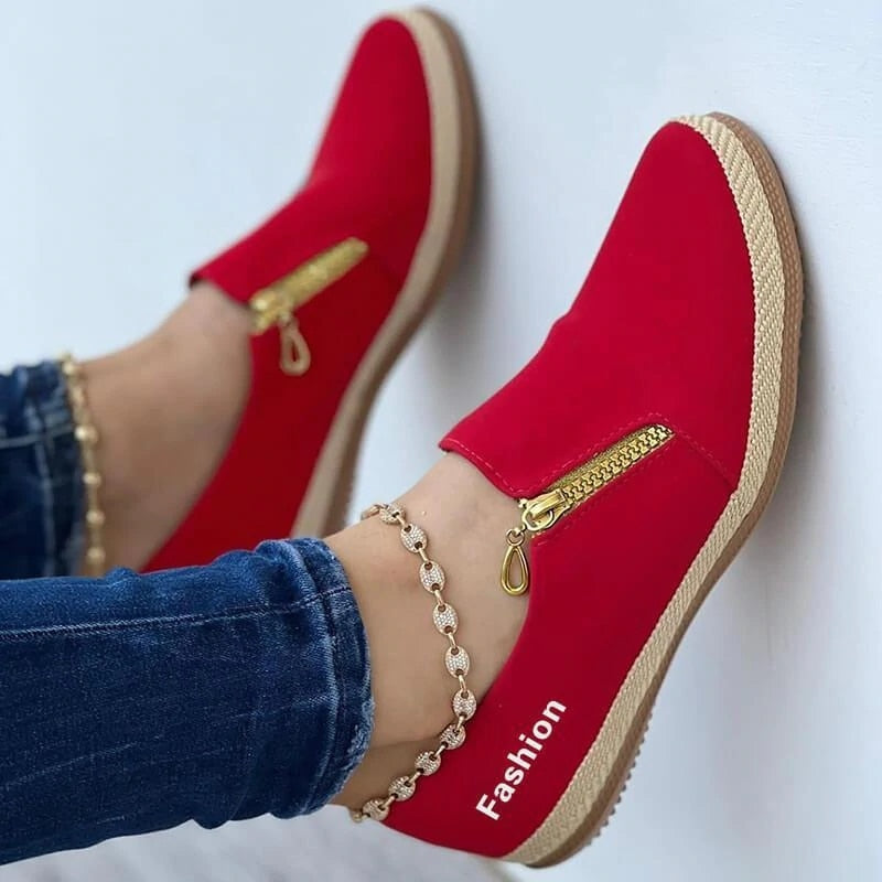 Zapatos planos De diseñador para Mujer, zapatillas informales clásicas para caminar, zapatillas De correr De moda romana