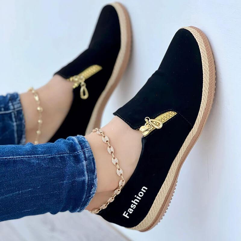 Zapatos planos De diseñador para Mujer, zapatillas informales clásicas para caminar, zapatillas De correr De moda romana
