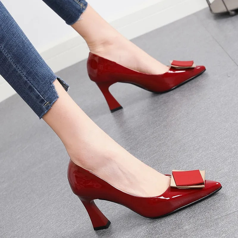 Zapatos De tacón Alto con cristales brillantes para mujer, calzado De primavera y verano, cómodo y elegante