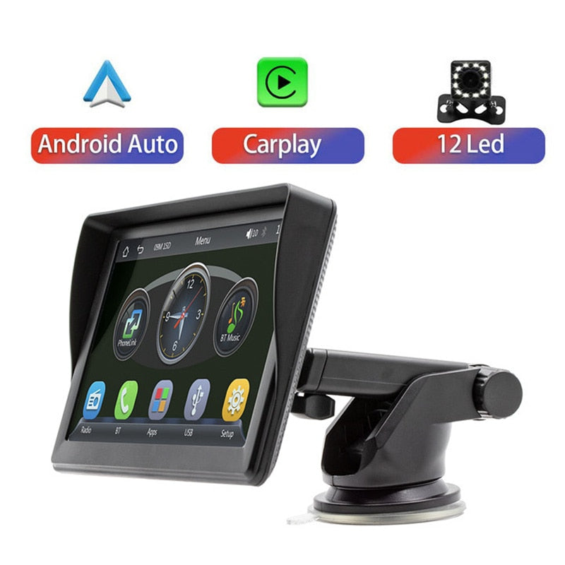 Reproductor de Video de Radio de coche Universal inalámbrico, 7 pulgadas, Apple CarPlay, Android, pantalla táctil, adecuado para BMW, Volkswagen, KIA