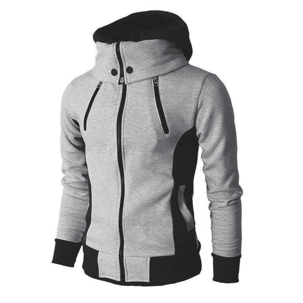 Chaqueta para hombre, abrigo casual de lana, moda otoño invierno, con capucha