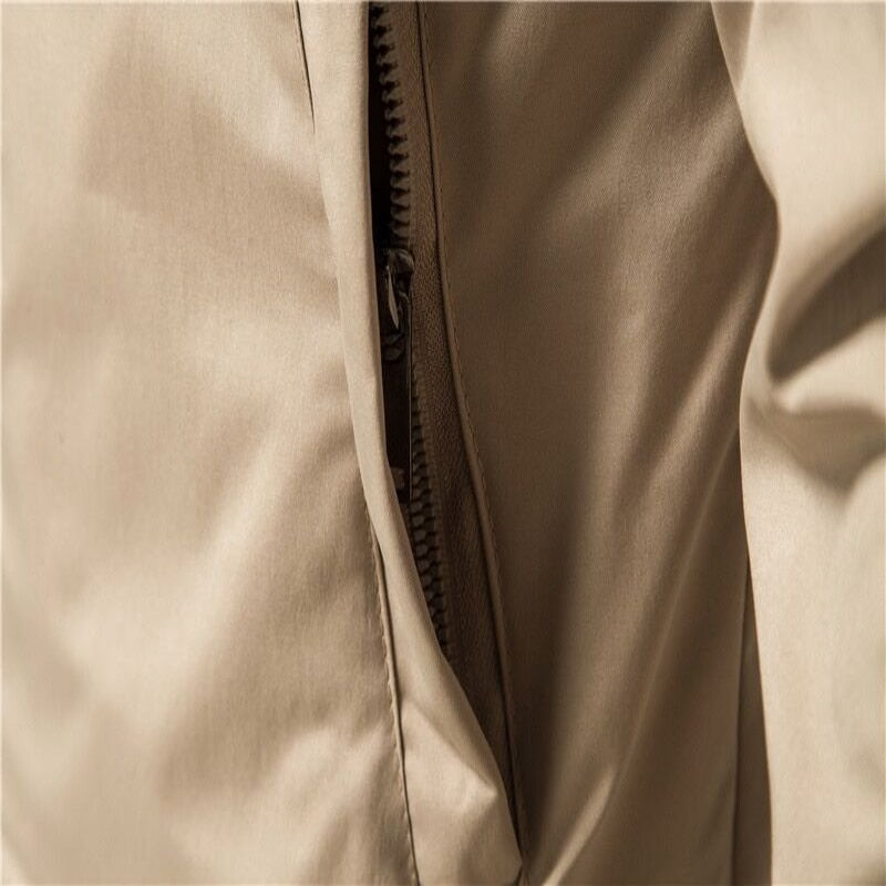 Chaqueta informal de negocios para hombre, abrigo deportivo con cuello alto y cremallera, bordado CARTELO, alta calidad, Otoño e Invierno