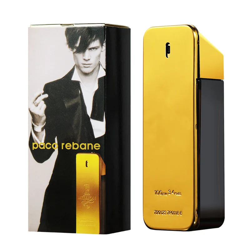 Perfume original Million Gold 100ml, para hombre, colonia en aerosol con feromonas, delicioso