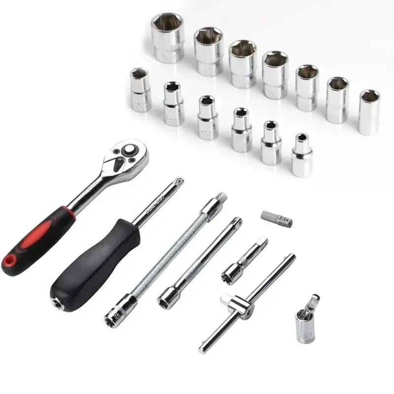 Kit de herramienta de 46/53 llaves, hexagonales metricas y pulgadas