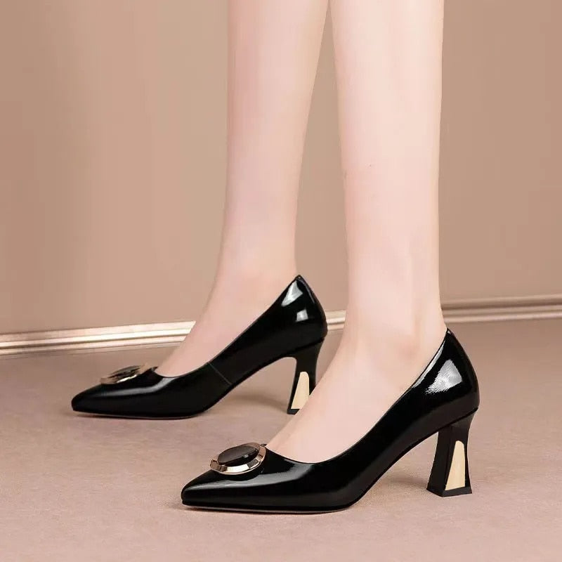 Zapatos De tacón Alto con cristales brillantes para mujer, calzado De primavera y verano, cómodo y elegante