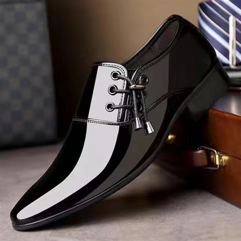 Zapatos de vestir formales sin cordones para hombre, calzado Oxford de cuero de alta calidad, mocasines de negocios a la moda
