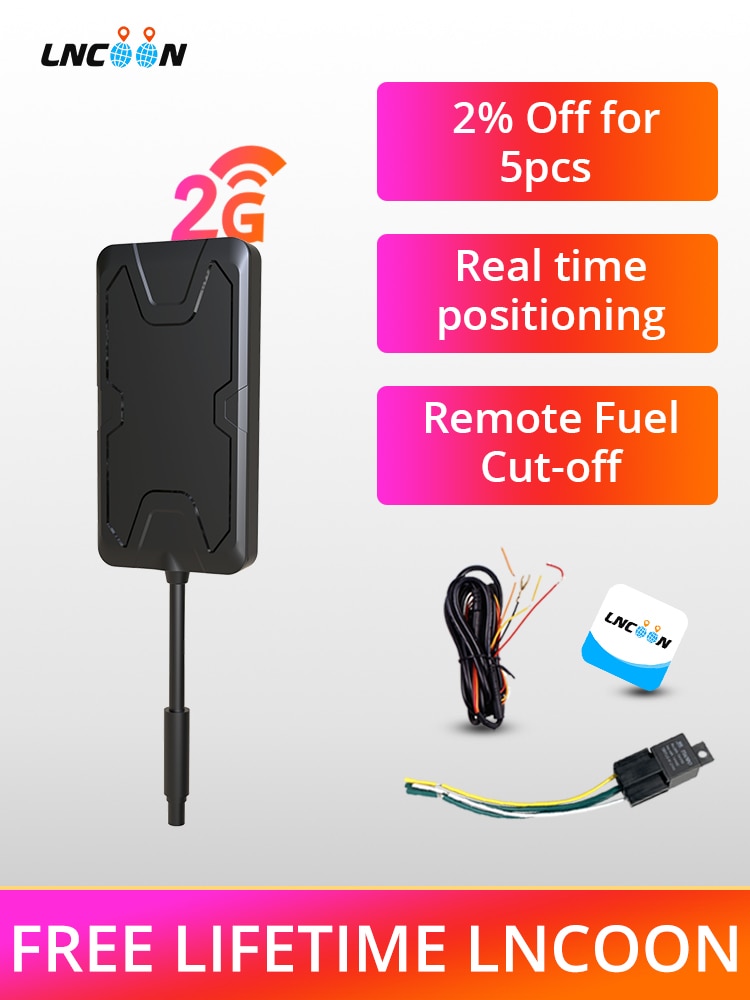 Rastreador GPS LTE para vehículo, motocicletas, resistente al agua e intemperie, aplicación gratuita, localización 4G, función antirrobo para detener motor.