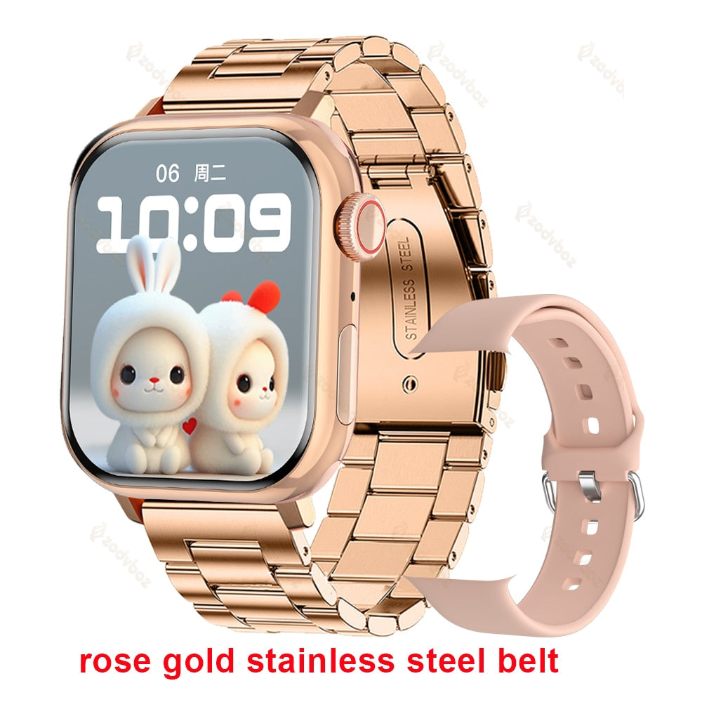 Smart Watch Men Women for apple Series Watch 9 Always on Display Body Temperature BT Call NFC Smartwatch for apple Android