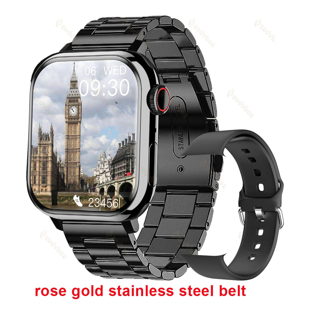 Smart Watch Men Women for apple Series Watch 9 Always on Display Body Temperature BT Call NFC Smartwatch for apple Android