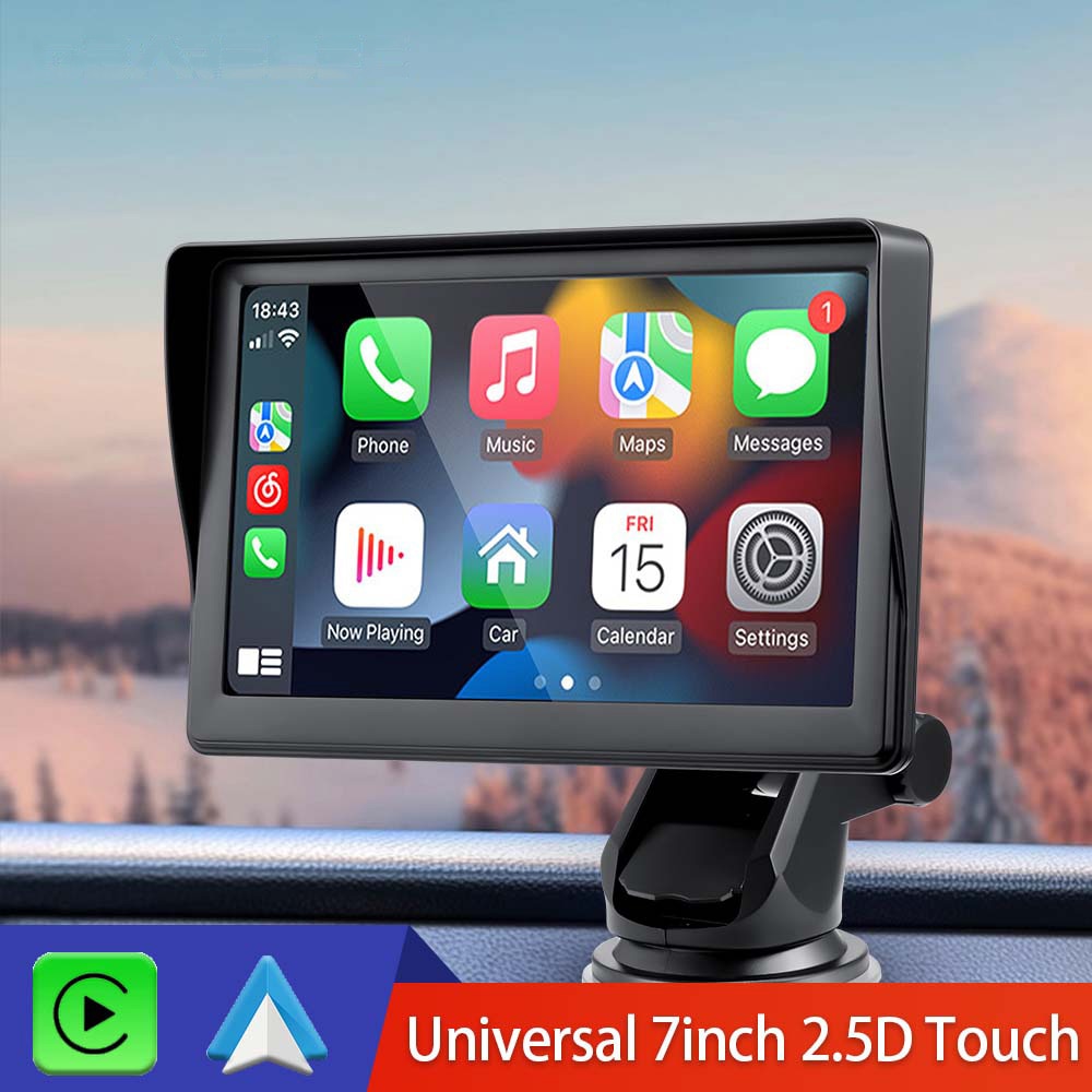 Reproductor de Video de Radio de coche Universal inalámbrico, 7 pulgadas, Apple CarPlay, Android, pantalla táctil, adecuado para BMW, Volkswagen, KIA