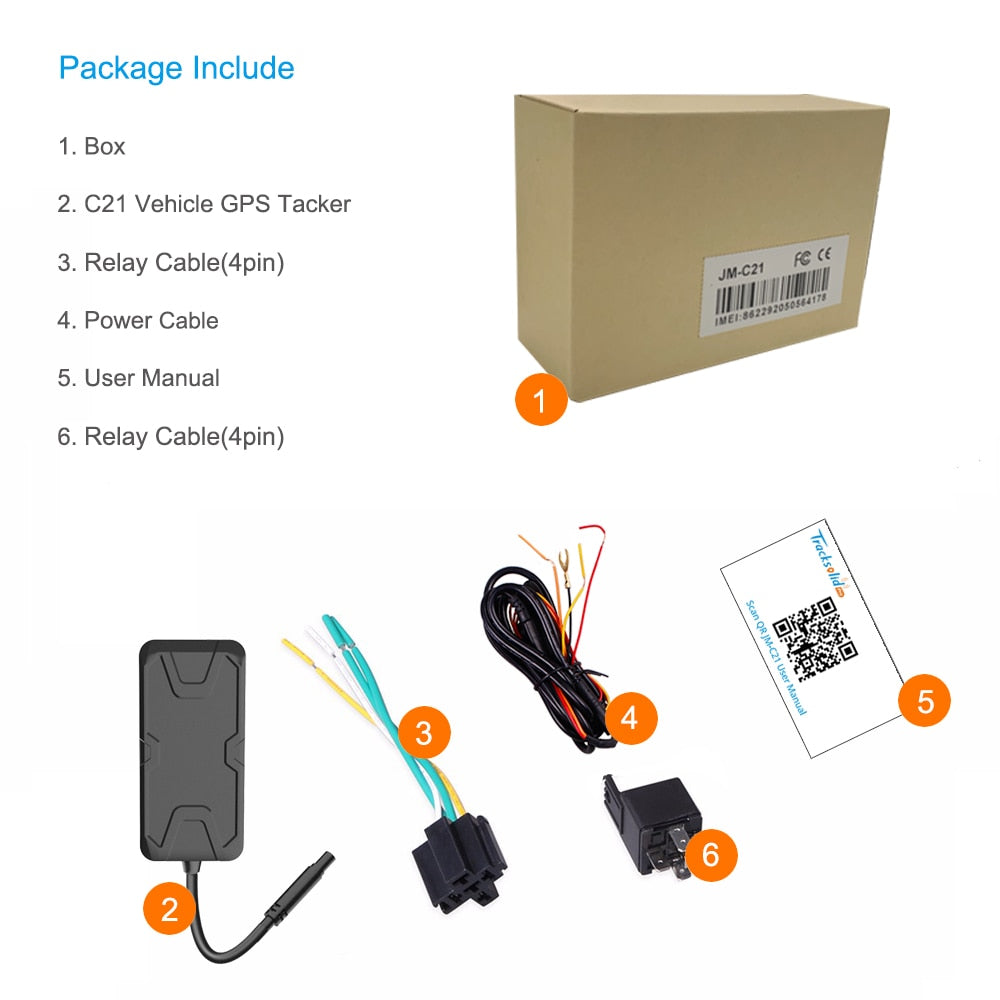 Rastreador GPS LTE para vehículo, motocicletas, resistente al agua e intemperie, aplicación gratuita, localización 4G, función antirrobo para detener motor.