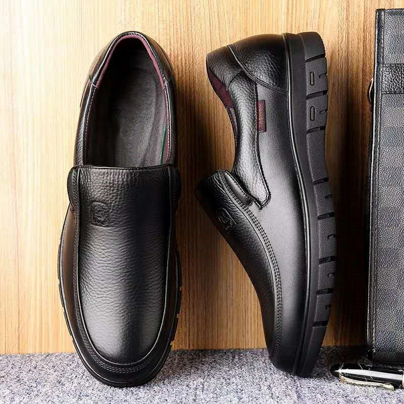 Zapatos hechos a mano de cuero genuino para hombres, zapatos casuales de plataforma plana para caminar, calzado al aire libre, mocasines, zapatillas transpirables