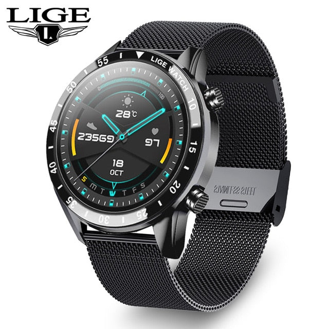 Smart Watch Men Full Touch Screen Sports Fitness Watch IP68 Waterproof Bluetooth For Android ios smartwatch Mens
