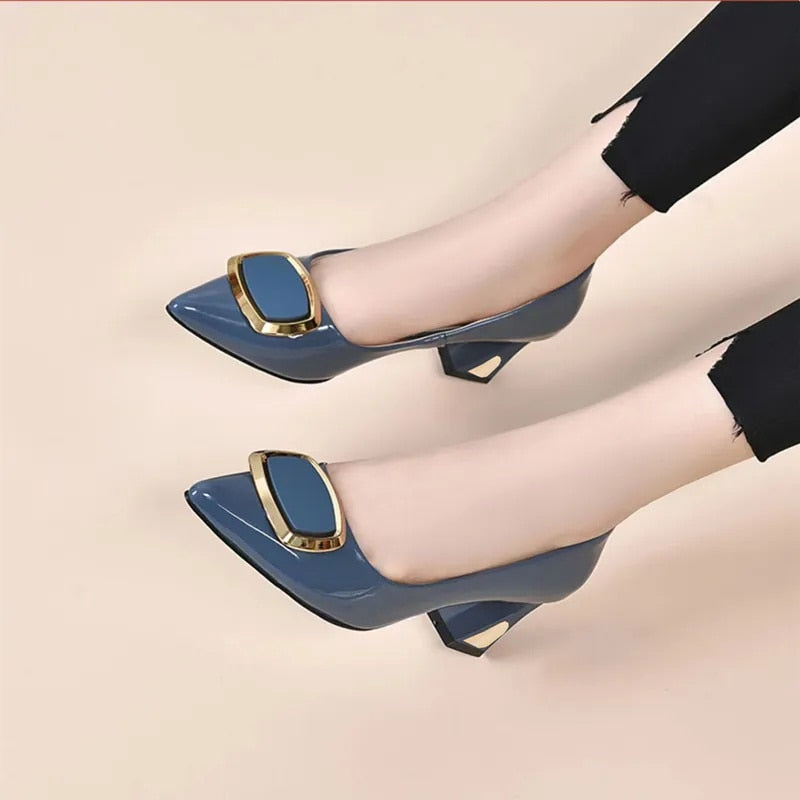 Zapatos De tacón Alto con cristales brillantes para mujer, calzado De primavera y verano, cómodo y elegante
