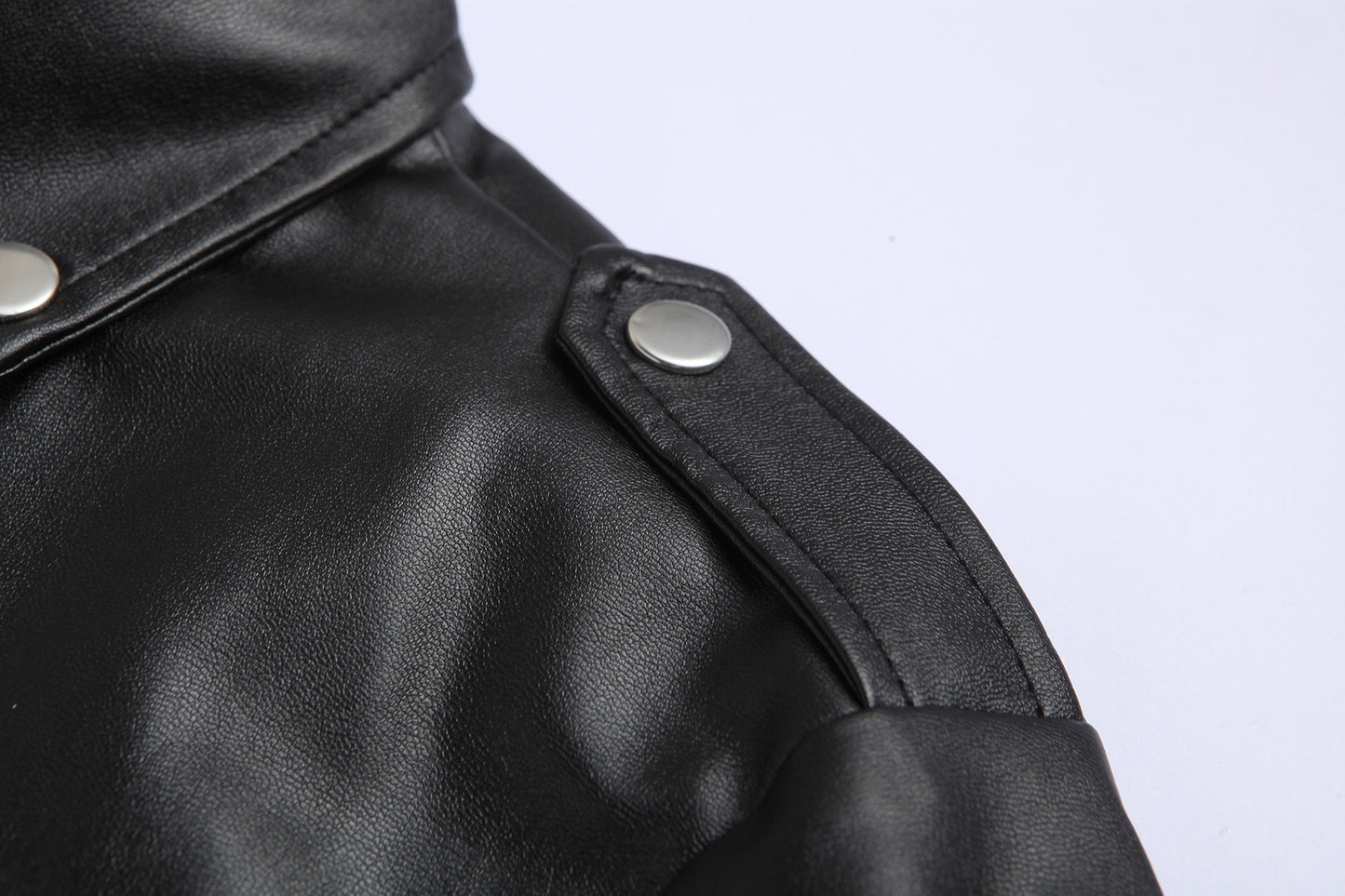 Chaqueta de cuero de PU para hombre, abrigo ajustado con cuello levantado, antiviento, solapa de motocicleta, cremallera Diagonal,